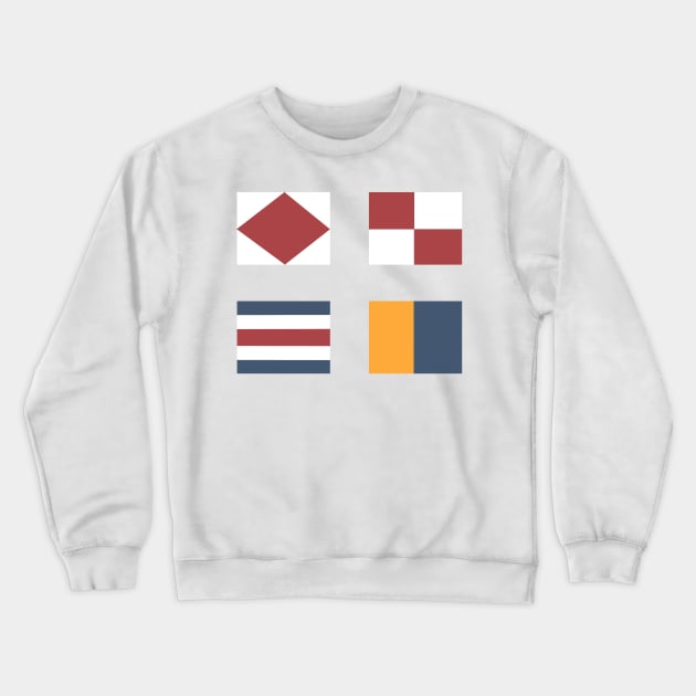 Foxtrott Uniform Crewneck Sweatshirt by NitArtCafe